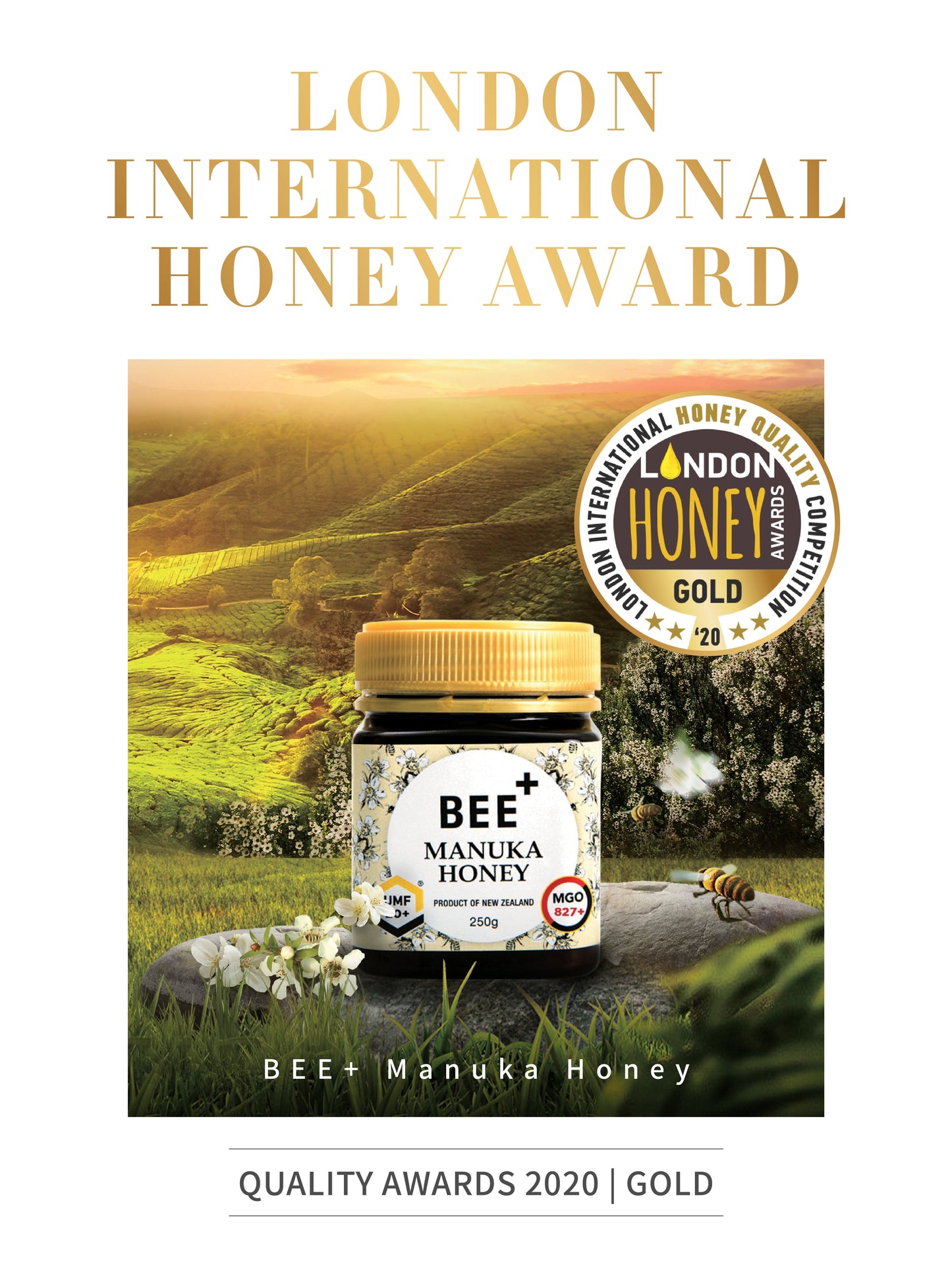 Bee+ Manuka Honey UMF 15+